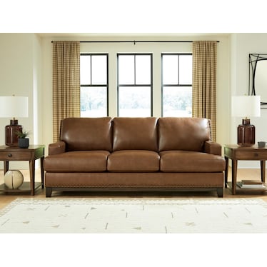 GAMBELLARA LEATHER SOFA