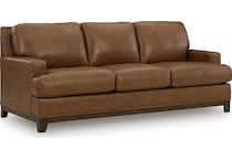 gambellara amber leather sofa   