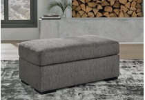 gardiner pewter ottoman   
