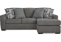 gardiner pewter sofa chaise   