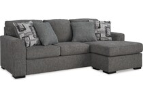 gardiner pewter sofa chaise   