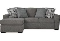 gardiner pewter sofa chaise   