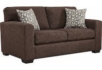 garrick brown loveseat   