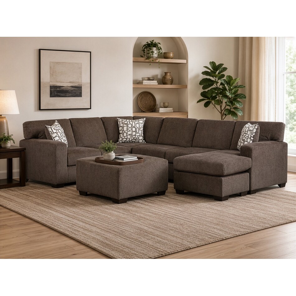 garrick brown ottoman   