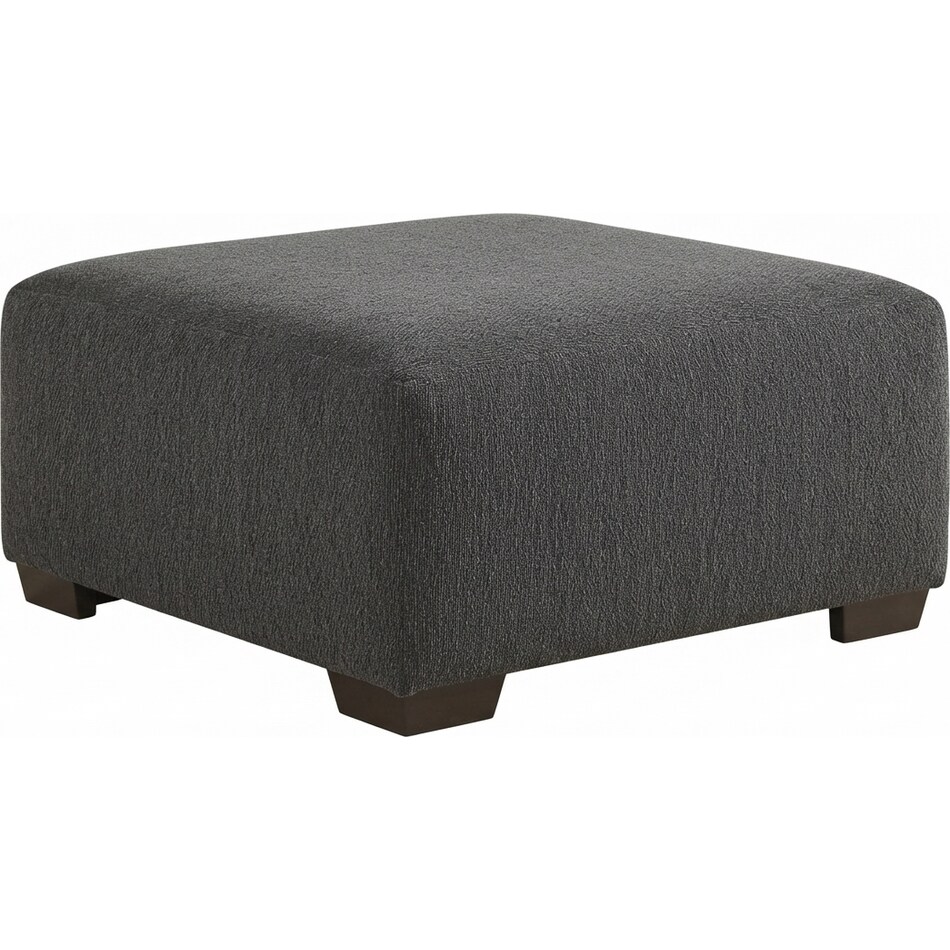 garrick charcoal ottoman   
