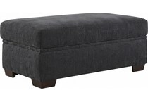 garrick charcoal ottoman   