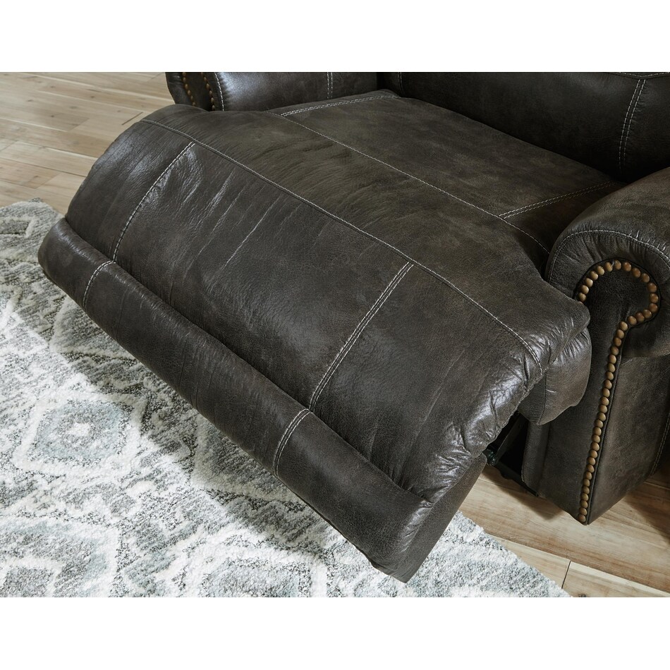 gearview charcoal power reclining console loveseat   