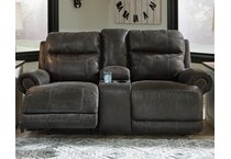 gearview power reclining console loveseat   