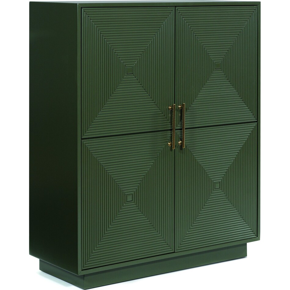 geirwood dark green accent cabinet   