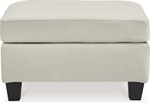 genoa coconut leather ottoman   