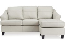 genoa coconut leather sofa chaise   