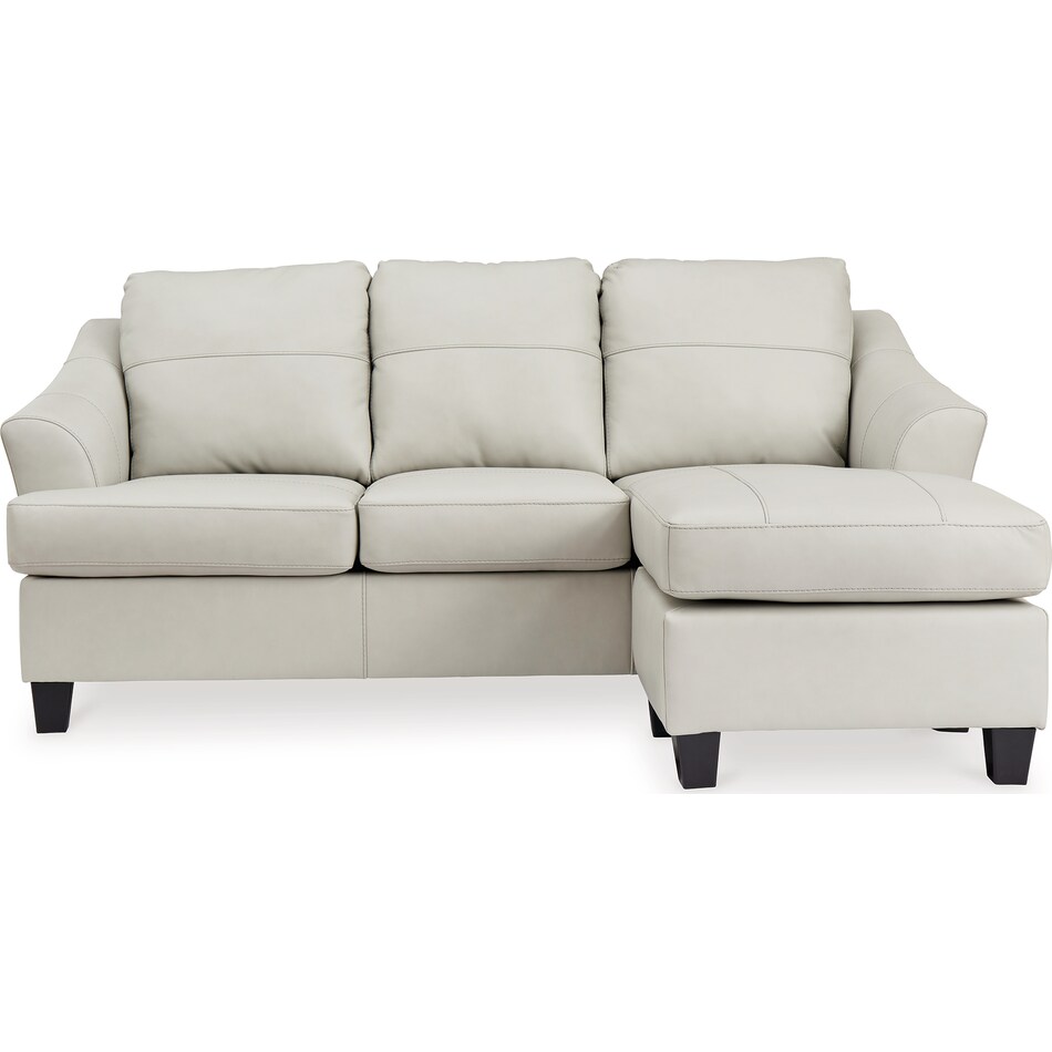 genoa coconut leather sofa chaise   