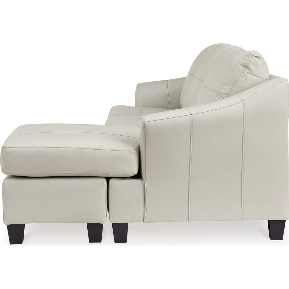 genoa coconut leather sofa chaise   