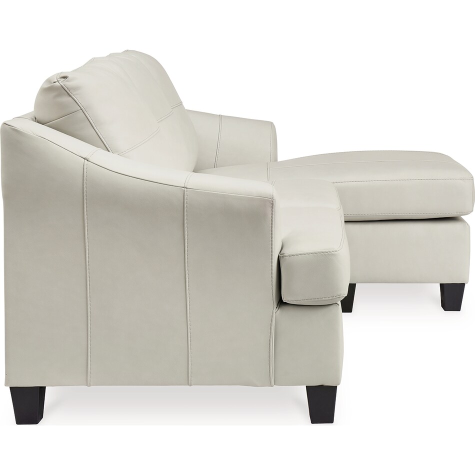 genoa coconut leather sofa chaise   