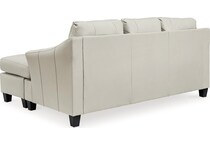 genoa coconut leather sofa chaise   