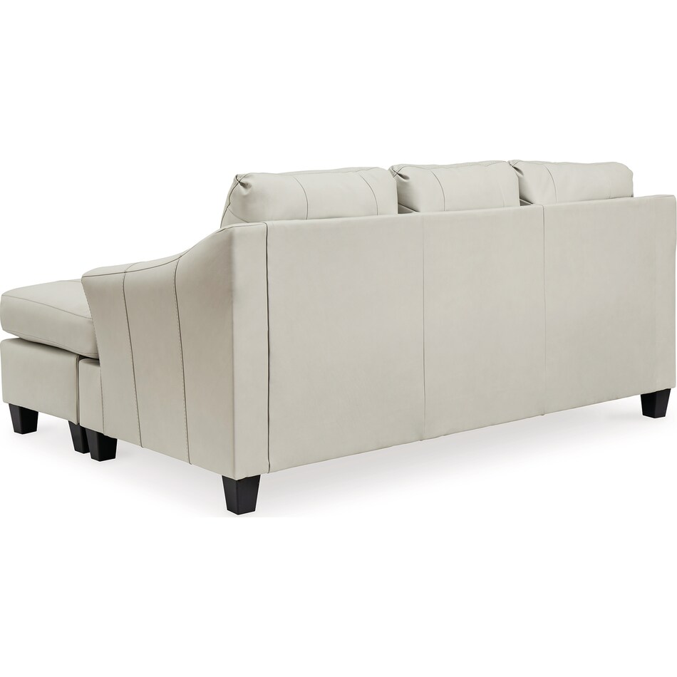 genoa coconut leather sofa chaise   