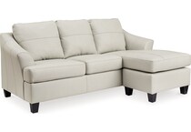 genoa coconut leather sofa chaise   