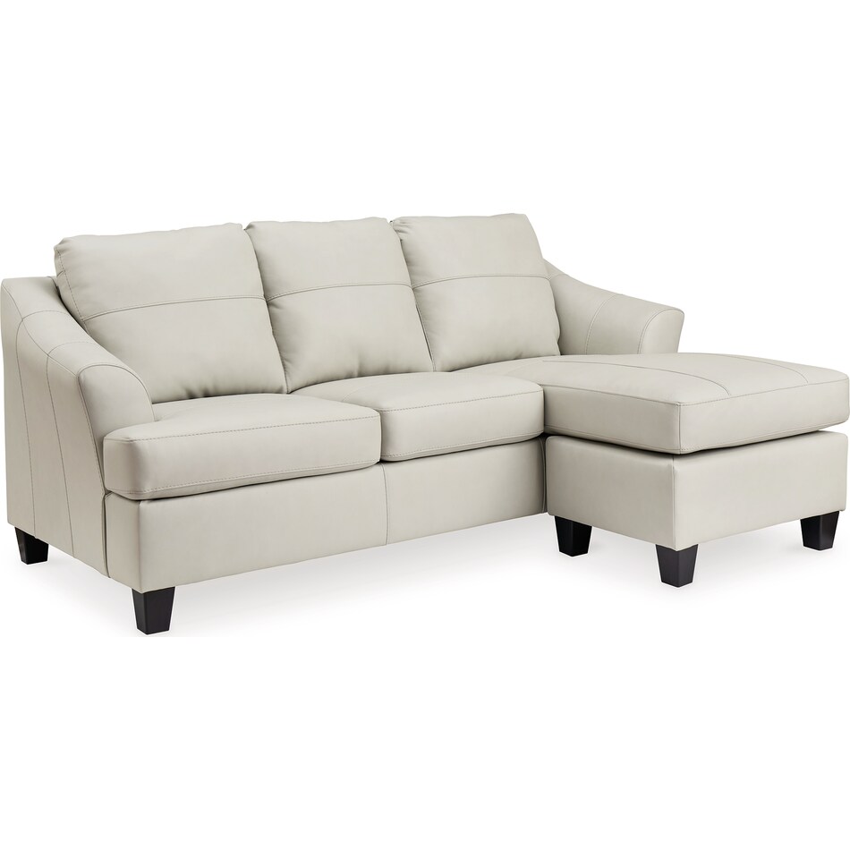 genoa coconut leather sofa chaise   