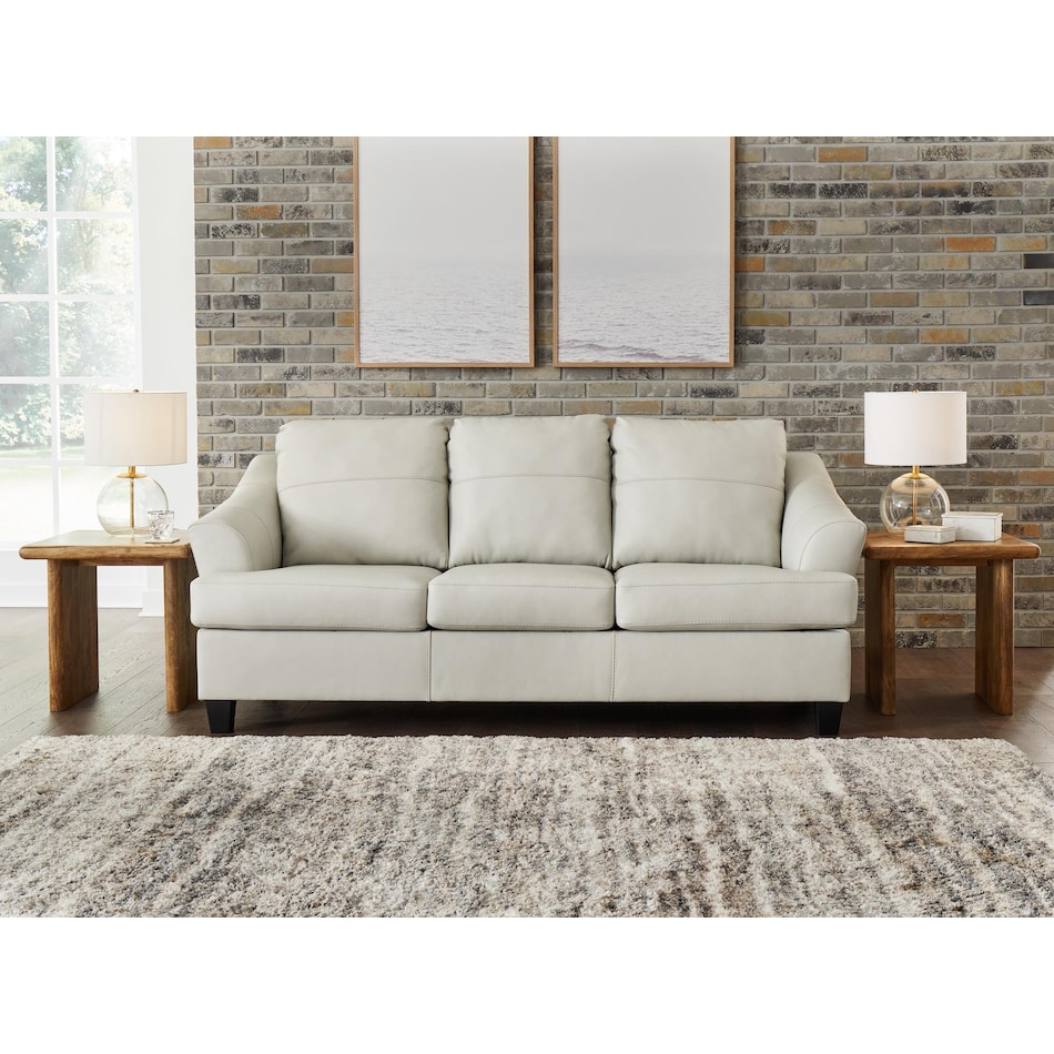 genoa coconut leather sofa   