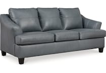 genoa steel leather sofa   