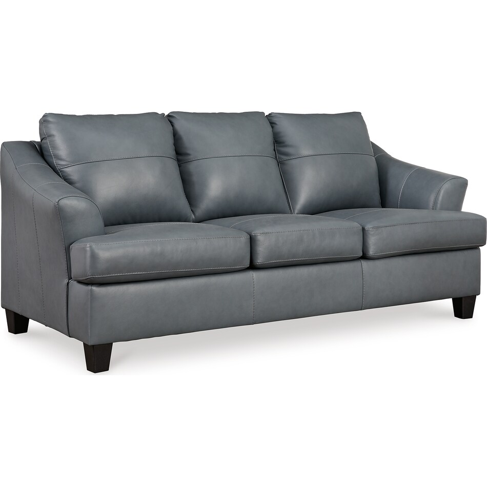 genoa steel leather sofa   