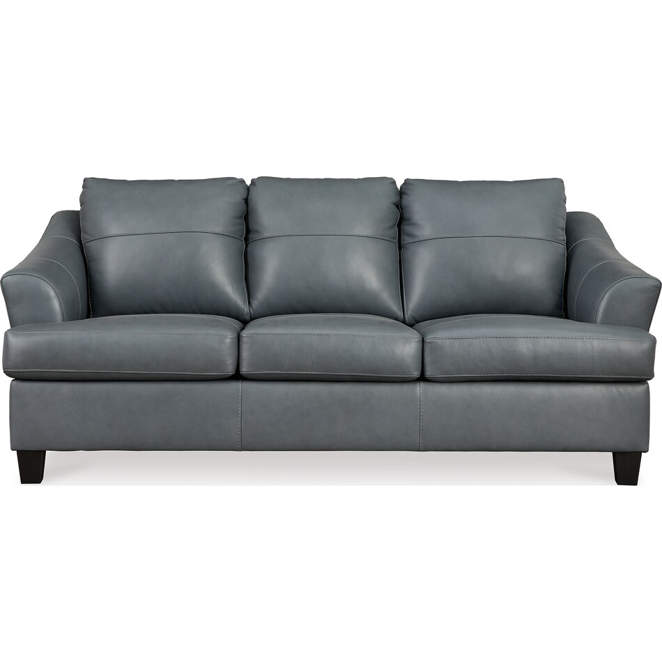genoa steel leather sofa   