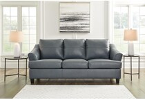 genoa steel leather sofa   