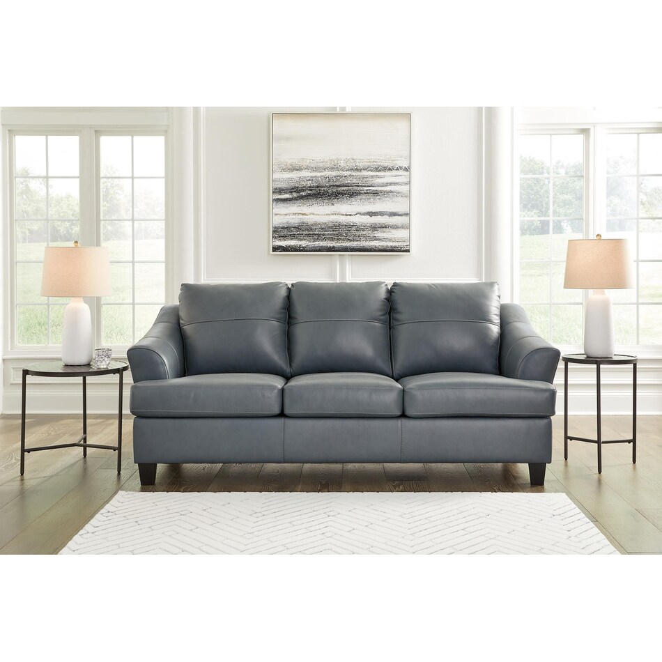 genoa steel leather sofa   