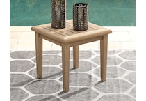 gerianne greyish brown end table   