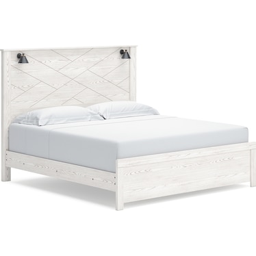 GERRIDAN PANEL BED WITH LIGHTS