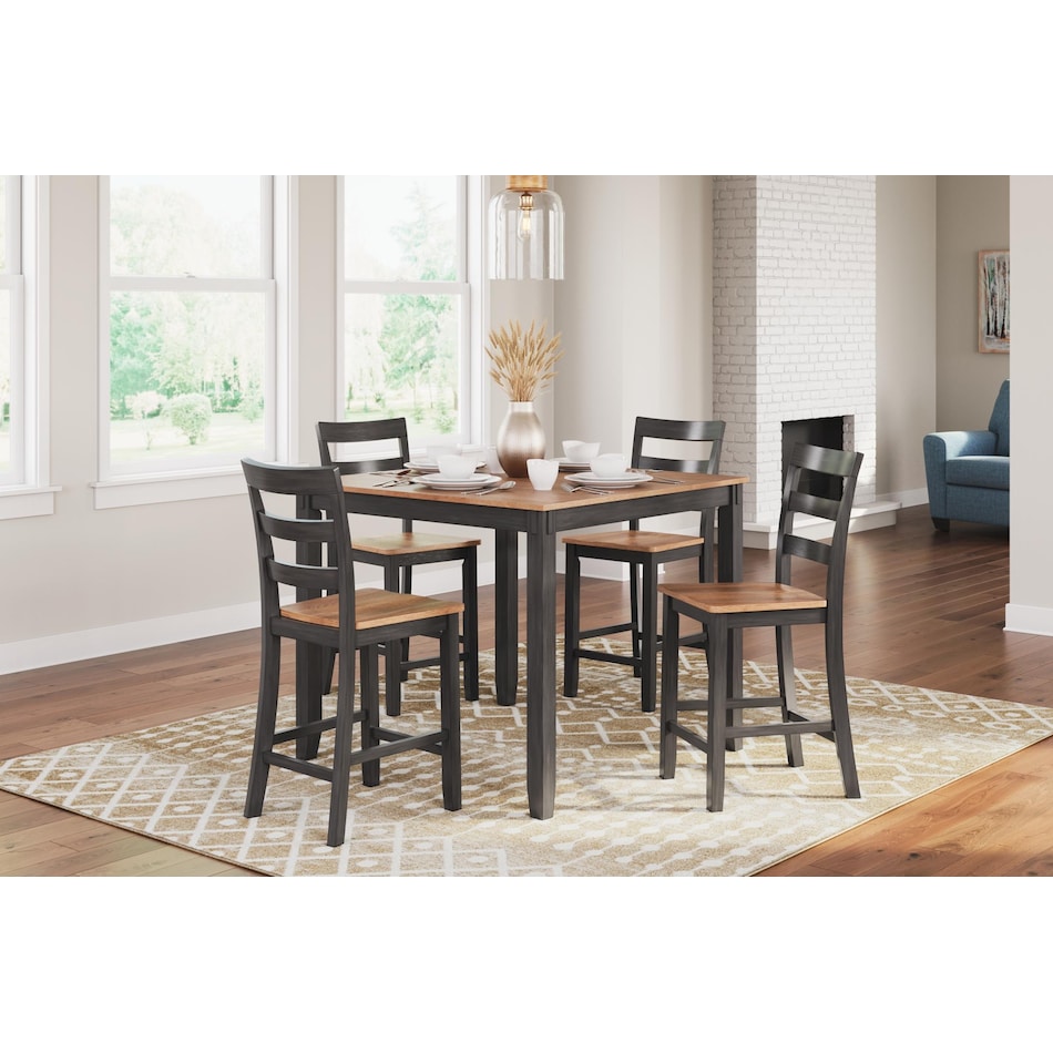 gesthaven brown dining set   