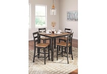 gesthaven brown dining set   