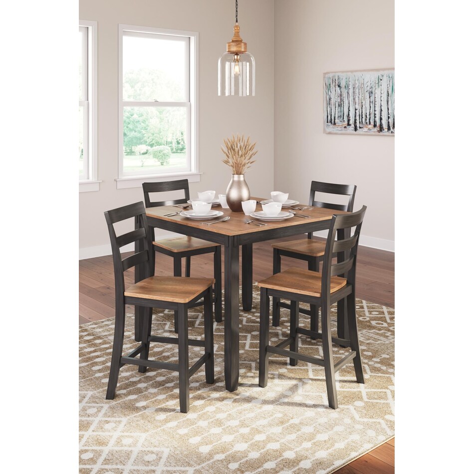 gesthaven brown dining set   