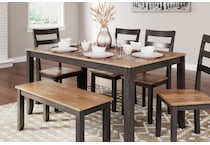 gesthaven brown dining set   