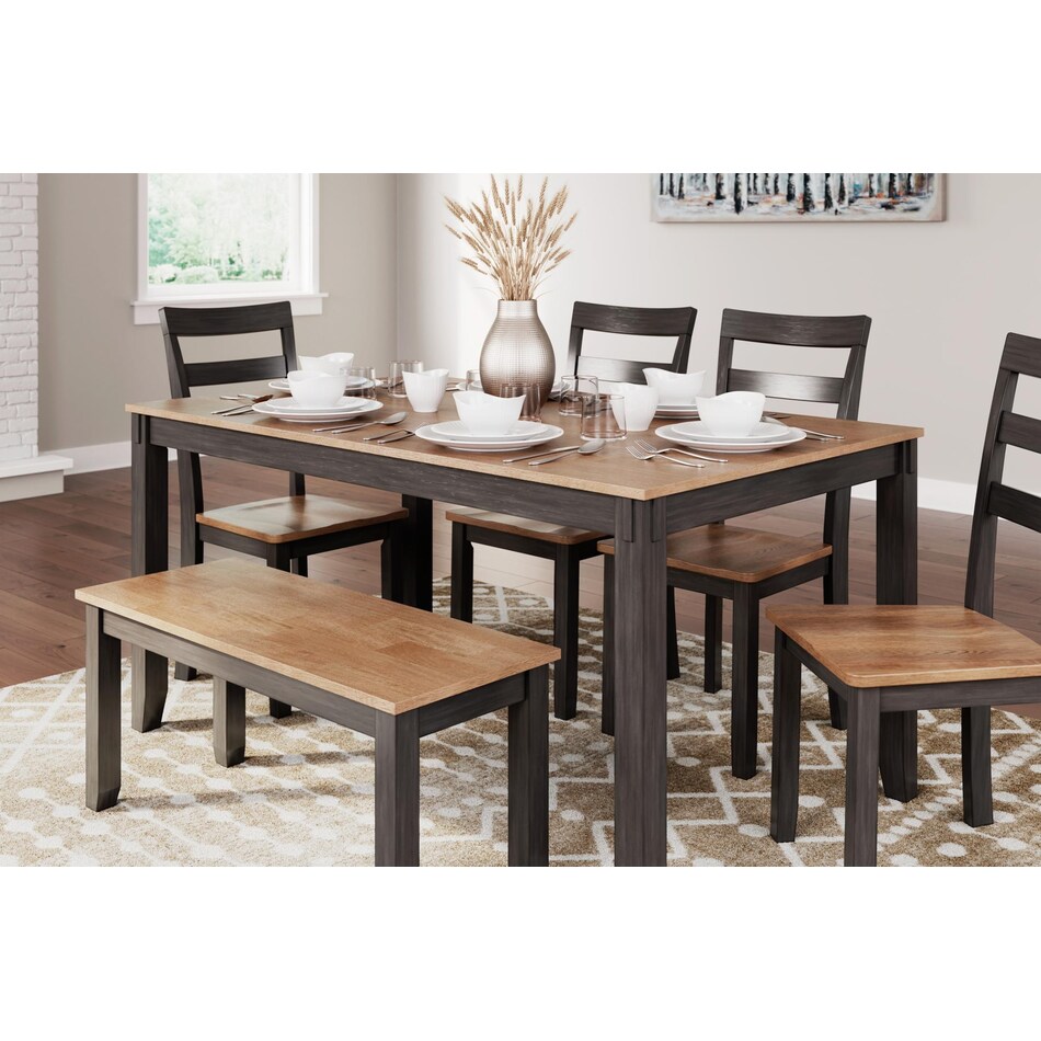 gesthaven brown dining set   