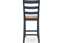 gesthaven natural blue counter chair   