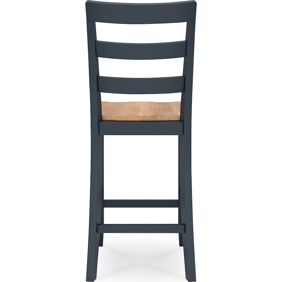 gesthaven natural blue counter chair   