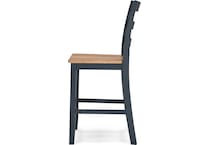 gesthaven natural blue counter chair   