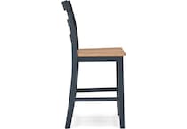 gesthaven natural blue counter chair   