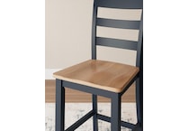 gesthaven natural blue counter chair   