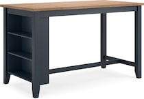gesthaven natural blue counter table  counter table top   