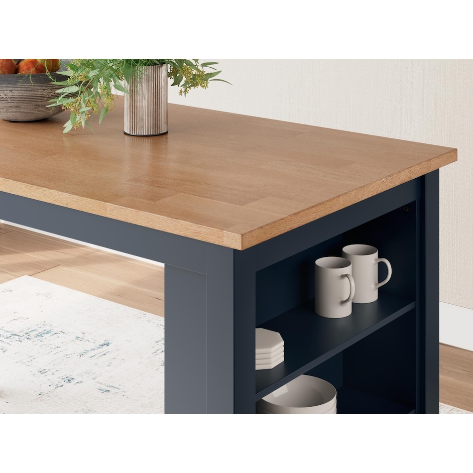 gesthaven natural blue counter table  counter table top   