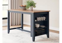 gesthaven natural blue counter table  counter table top   