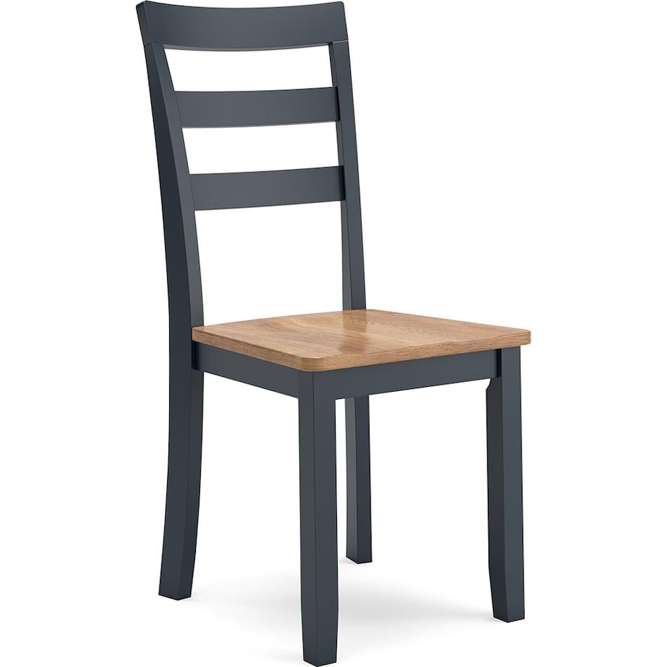 gesthaven natural blue side chair   