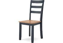 gesthaven natural blue side chair   