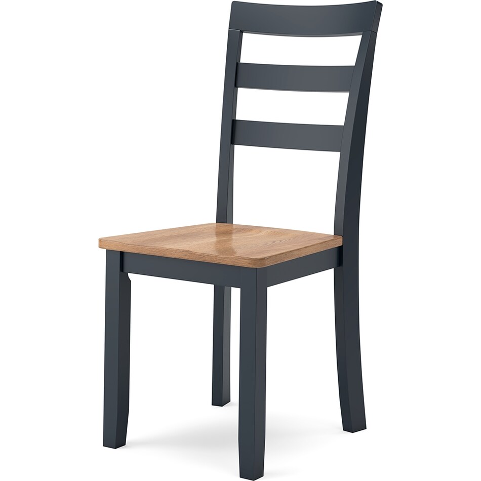 gesthaven natural blue side chair   