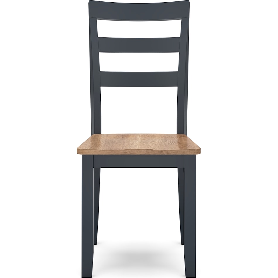 gesthaven natural blue side chair   