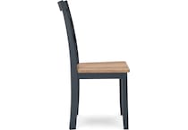 gesthaven natural blue side chair   