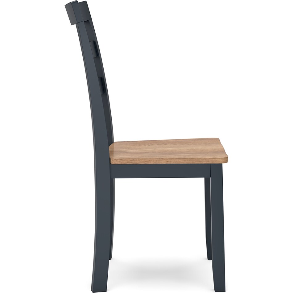 gesthaven natural blue side chair   