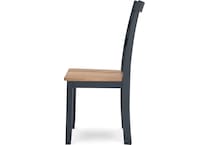 gesthaven natural blue side chair   